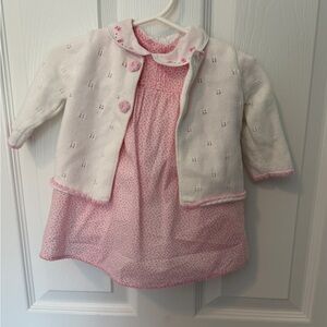 Carter's Pink Floral Baby Easter Dress Set